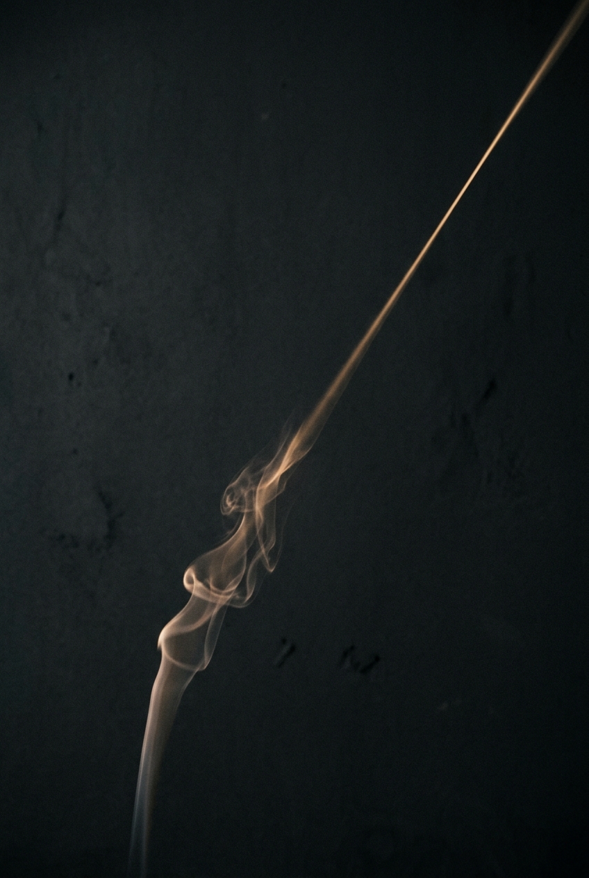 Abstract smoke visual representing afterglow